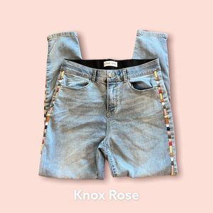 Knox Rose, Embroidered Jeans, Size 10.